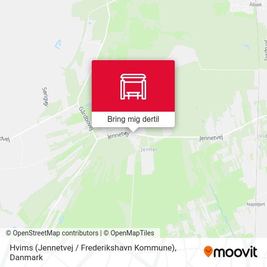 Hvims (Jennetvej / Frederikshavn Kommune) kort