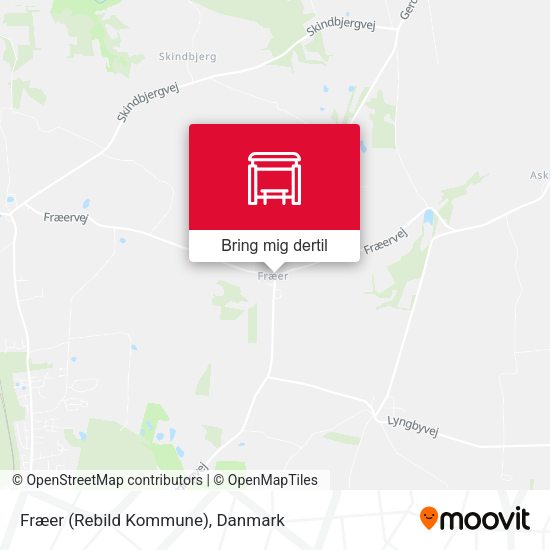 Fræer (Rebild Kommune) kort