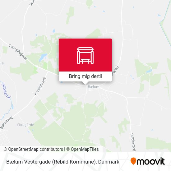 Bælum Vestergade (Rebild Kommune) kort