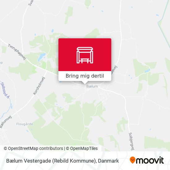 Bælum Vestergade (Rebild Kommune) kort