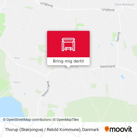 Thorup (Skørpingvej / Rebild Kommune) kort