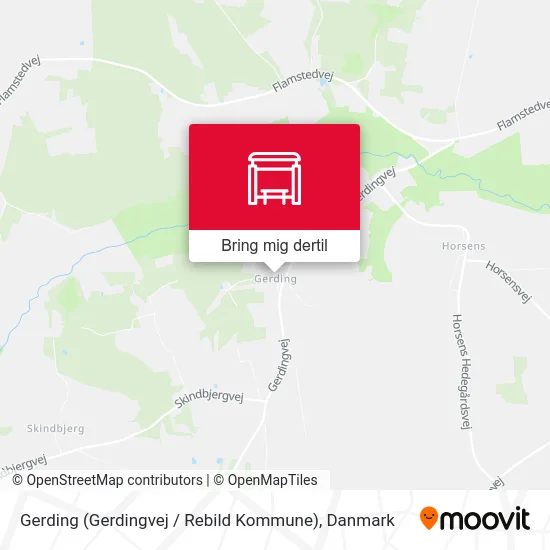 Gerding (Gerdingvej / Rebild Kommune) kort