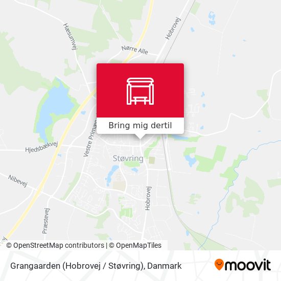 Grangaarden (Hobrovej / Støvring) kort