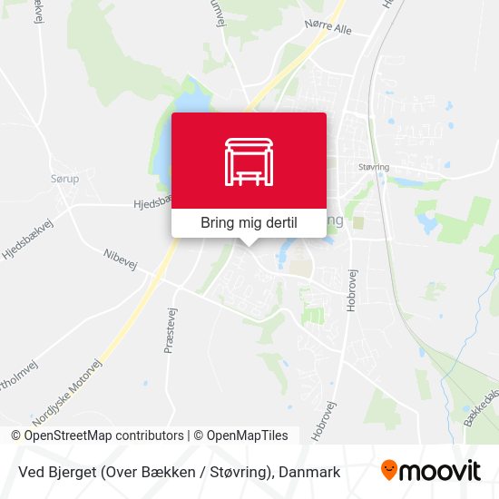 Ved Bjerget (Over Bækken / Støvring) kort