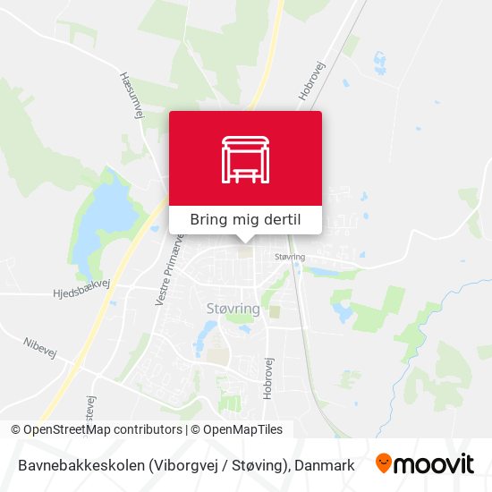 Bavnebakkeskolen (Viborgvej / Støving) kort