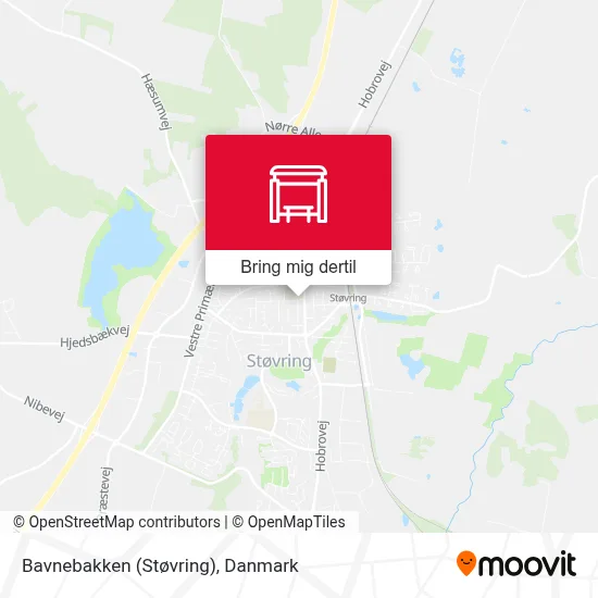 Bavnebakken (Støvring) kort