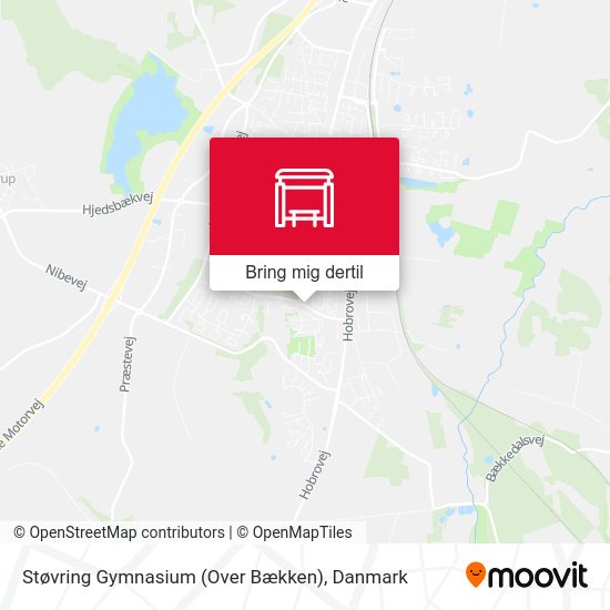 Støvring Gymnasium (Over Bækken) kort