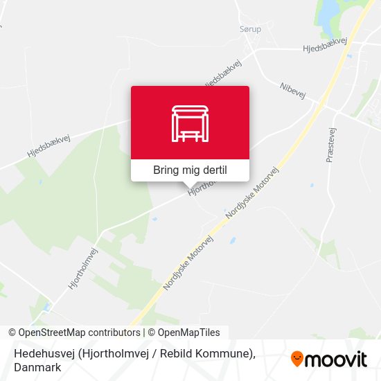 Hedehusvej (Hjortholmvej / Rebild Kommune) kort