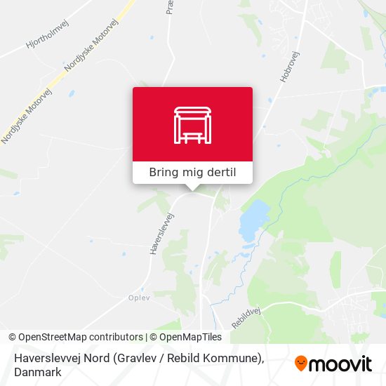 Haverslevvej Nord (Gravlev / Rebild Kommune) kort