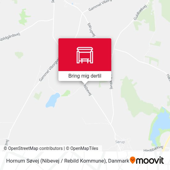 Hornum Søvej (Nibevej / Rebild Kommune) kort