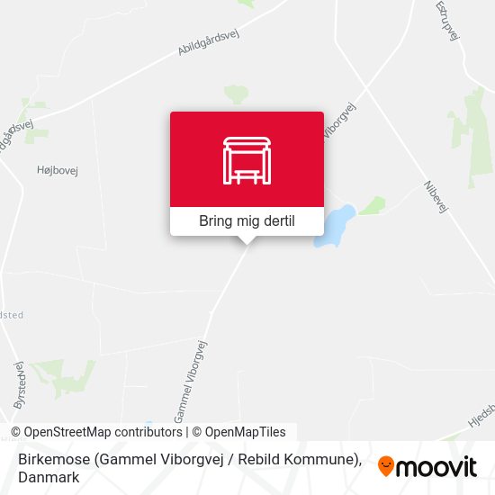 Birkemose (Gammel Viborgvej / Rebild Kommune) kort