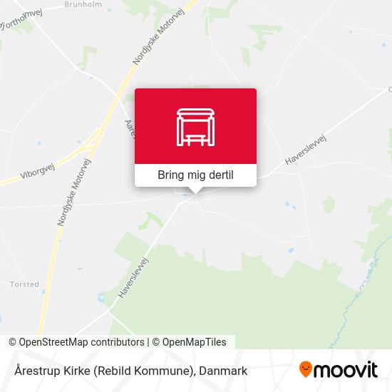 Årestrup Kirke (Rebild Kommune) kort