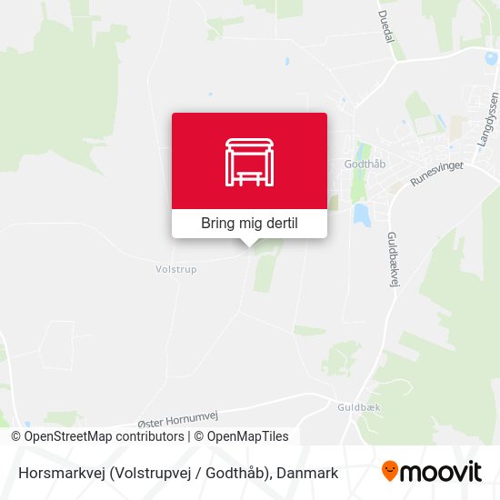 Horsmarkvej (Volstrupvej / Godthåb) kort