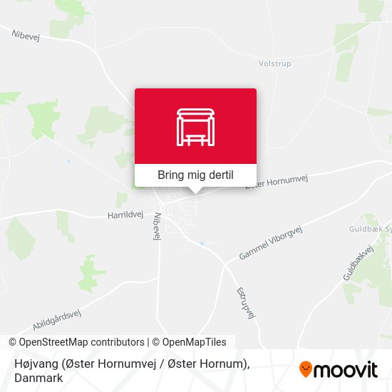 Højvang (Øster Hornumvej / Øster Hornum) kort