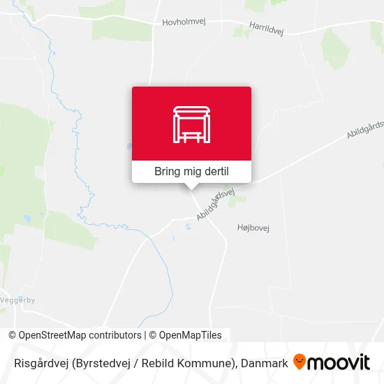 Risgårdvej (Byrstedvej / Rebild Kommune) kort
