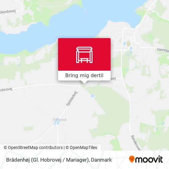 Brådenhøj (Gl. Hobrovej / Mariager) kort