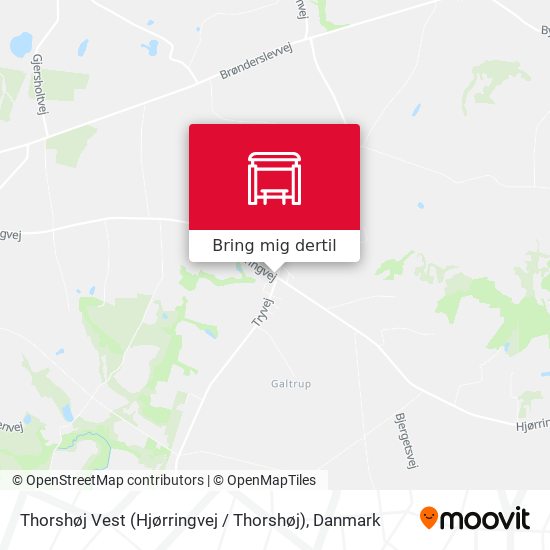 Thorshøj Vest (Hjørringvej / Thorshøj) kort