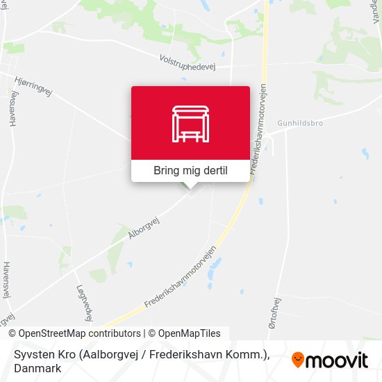 Syvsten Kro (Aalborgvej / Frederikshavn Komm.) kort