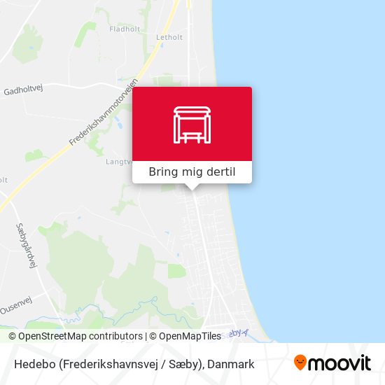 Hedebo (Frederikshavnsvej / Sæby) kort