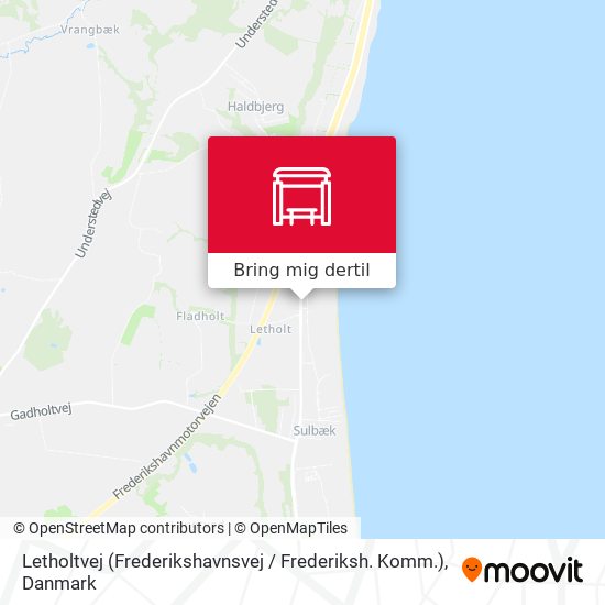 Letholtvej (Frederikshavnsvej / Frederiksh. Komm.) kort