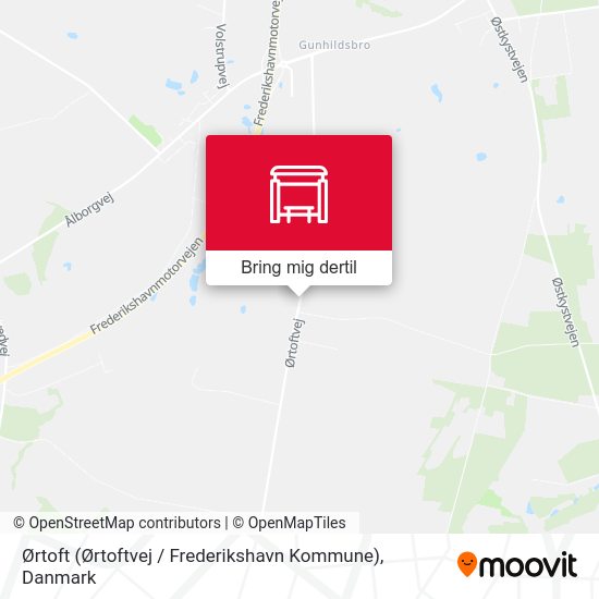Ørtoft (Ørtoftvej / Frederikshavn Kommune) kort