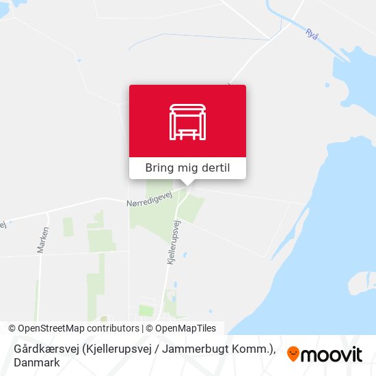 Gårdkærsvej (Kjellerupsvej / Jammerbugt Komm.) kort