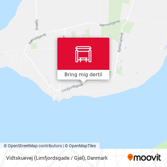 Vidtskuevej (Limfjordsgade / Gjøl) kort