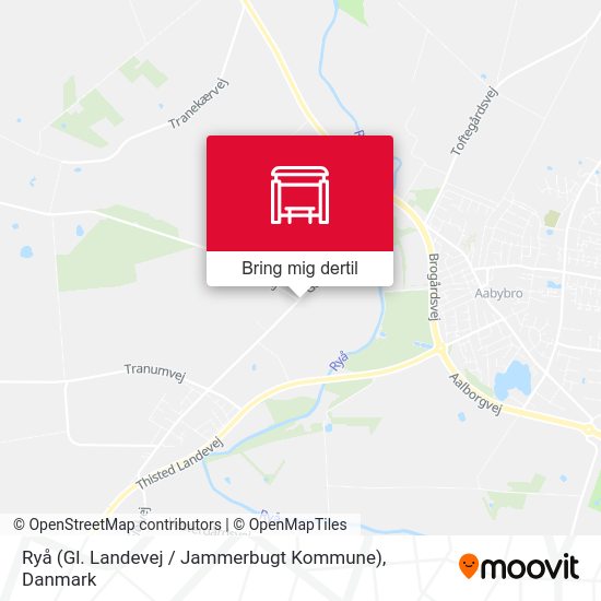 Ryå (Gl. Landevej / Jammerbugt Kommune) kort