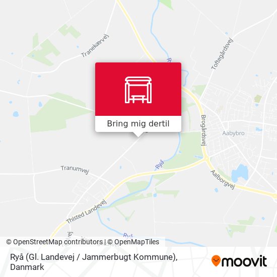 Ryå (Gl. Landevej / Jammerbugt Kommune) kort