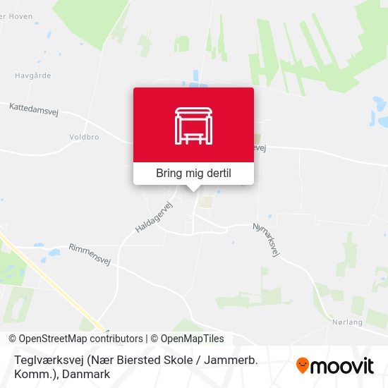 Teglværksvej (Nær Biersted Skole / Jammerb. Komm.) kort