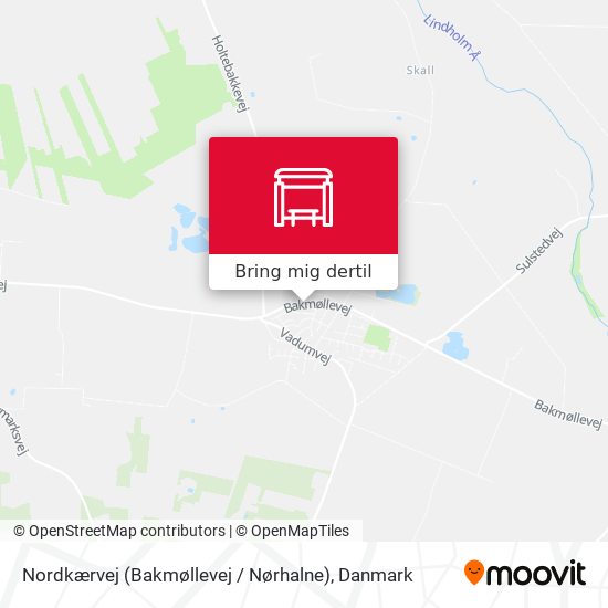 Nordkærvej (Bakmøllevej / Nørhalne) kort