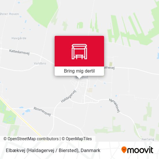 Elbækvej (Haldagervej / Biersted) kort