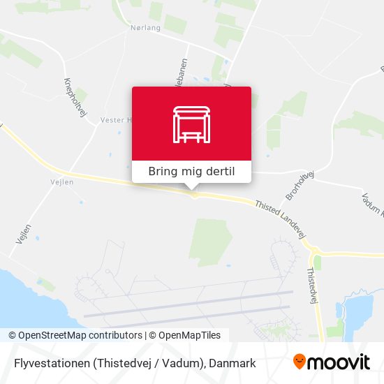 Flyvestationen (Thistedvej / Vadum) kort
