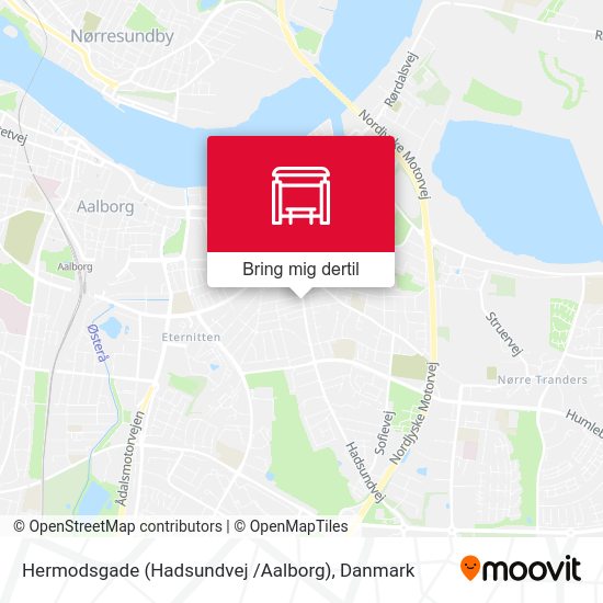 Hermodsgade (Hadsundvej /Aalborg) kort
