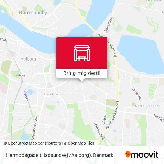 Hermodsgade (Hadsundvej /Aalborg) kort