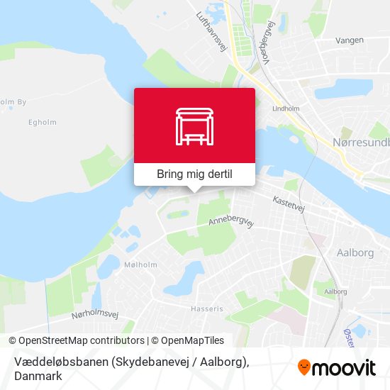 Væddeløbsbanen (Skydebanevej / Aalborg) kort