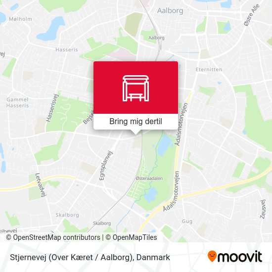Stjernevej (Over Kæret / Aalborg) kort