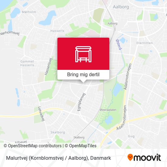 Malurtvej (Kornblomstvej / Aalborg) kort