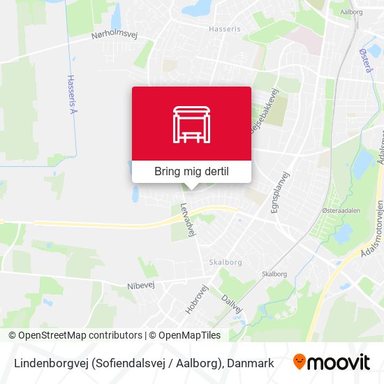 Lindenborgvej (Sofiendalsvej / Aalborg) kort