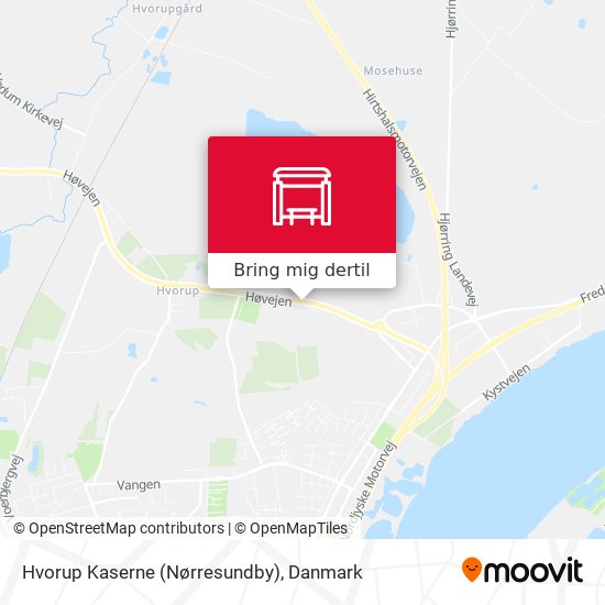 Hvorup Kaserne (Nørresundby) kort