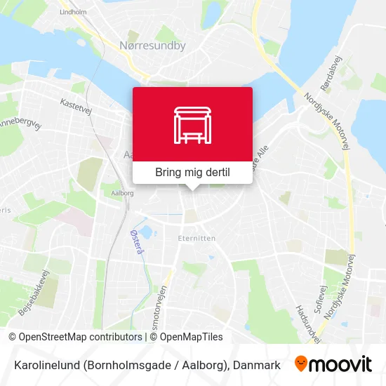 Karolinelund (Bornholmsgade / Aalborg) kort