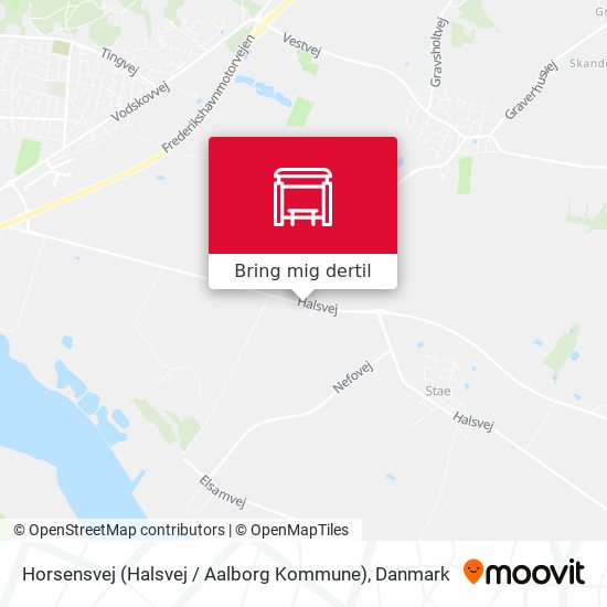 Horsensvej (Halsvej / Aalborg Kommune) kort