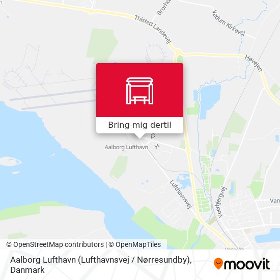 Aalborg Lufthavn (Lufthavnsvej / Nørresundby) kort