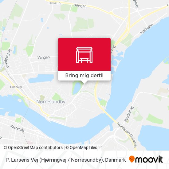 P. Larsens Vej (Hjørringvej / Nørresundby) kort