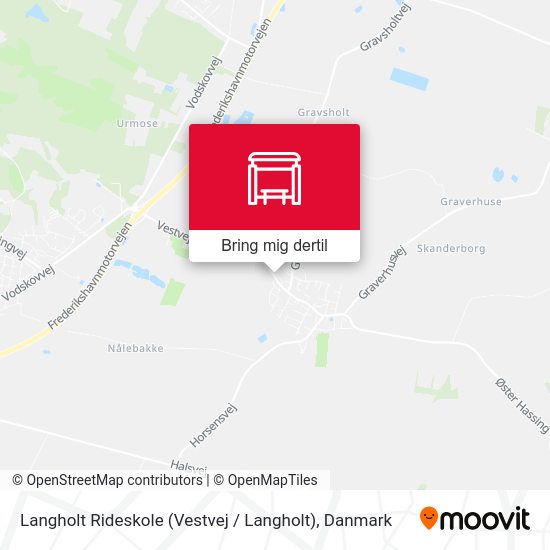 Langholt Rideskole (Vestvej / Langholt) kort