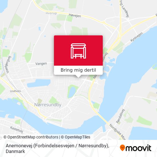 Anemonevej (Forbindelsesvejen / Nørresundby) kort
