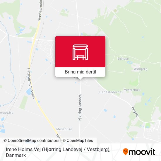 Irene Holms Vej (Hjørring Landevej / Vestbjerg) kort