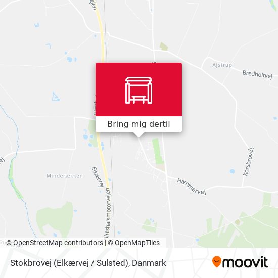 Stokbrovej (Elkærvej / Sulsted) kort