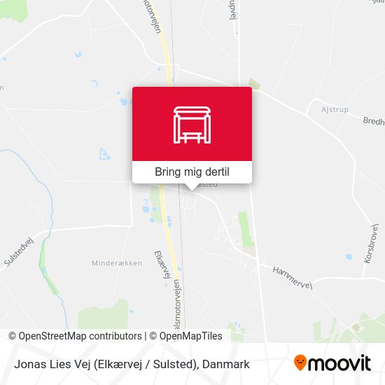 Jonas Lies Vej  (Elkærvej / Sulsted) kort