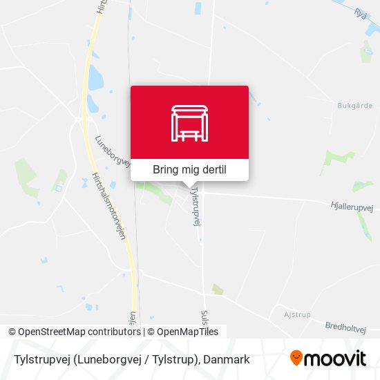 Tylstrupvej (Luneborgvej / Tylstrup) kort